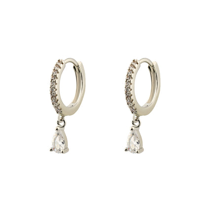 Pendientes Con Colgante De Aro Con Cristales De Agua En Cobre