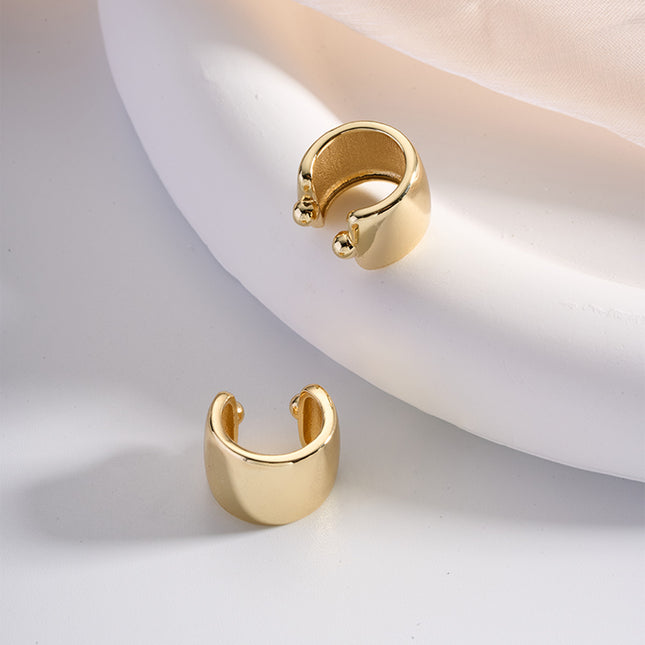 Pendientes De Clip De Cobre En Forma De U Geométricos Earcuff Estilo Punk Retro