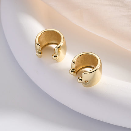 Pendientes De Clip De Cobre En Forma De U Geométricos Earcuff Estilo Punk Retro