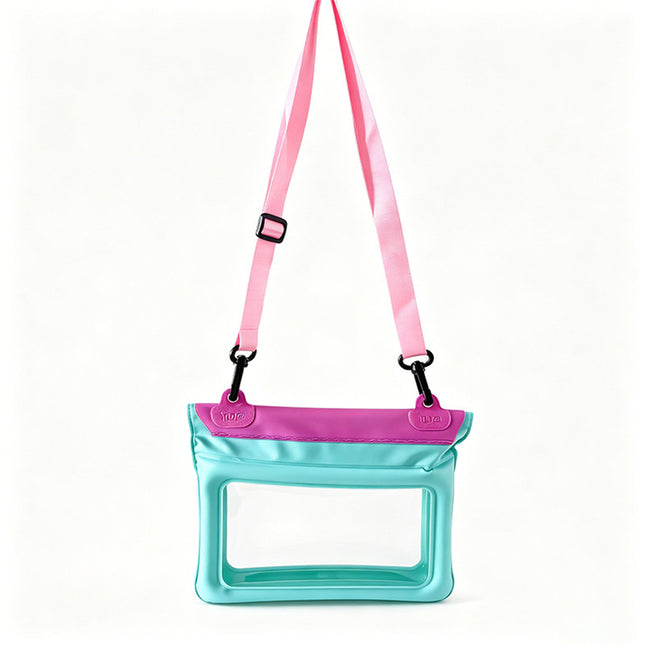 Bolso bandolera impermeable flotante para móvil, Funda bolsa celular universal gran capacidad táctil, correa ajustable para playa, rafting y piscina