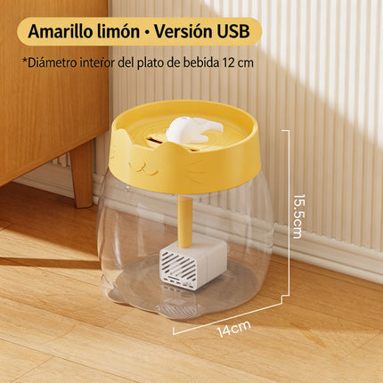 Bebedero Automático USB para Gatos y Mascotas, Fuente de Agua Silenciosa