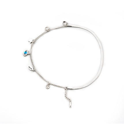 Pulsera De Cadena Con Ojo Diablo De Acero Inoxidable Diseño Único