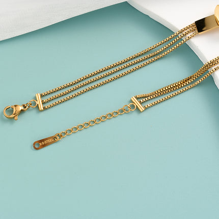 Pulsera De Cadena Con Clogante de Cierre De Estilo Hebilla De Cinturón