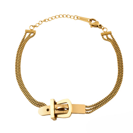 Pulsera De Cadena Con Clogante de Cierre De Estilo Hebilla De Cinturón