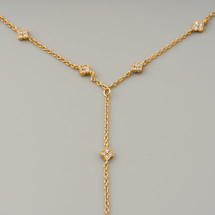 Pulsera Y Anillo De Trébol De Cuatro Hojas Cobre Cadena De Dedo Integrada