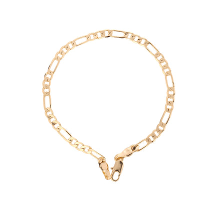 Pulsera De Cobre en Oro 14k Estilo Hip Hop Con Círculos Y Aros Largos