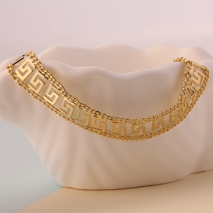 Pulsera De Cobre Con Baño En Oro 14k, Diseño Minimalista Y Elegante