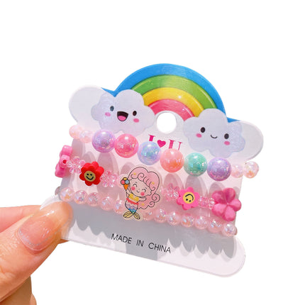 Set De Pulseras Para Niños Con Cuentas De Colores Y Diseños Variados