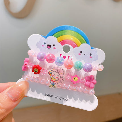 Set De Pulseras Para Niños Con Cuentas De Colores Y Diseños Variados
