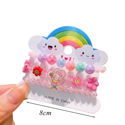 Set De Pulseras Para Niños Con Cuentas De Colores Y Diseños Variados