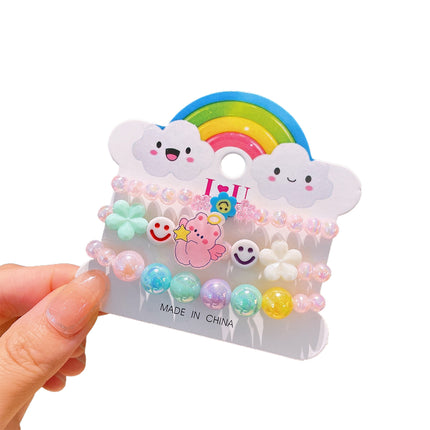 Set De Pulseras Para Niños Con Cuentas De Colores Y Diseños Variados