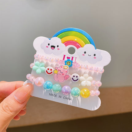 Set De Pulseras Para Niños Con Cuentas De Colores Y Diseños Variados