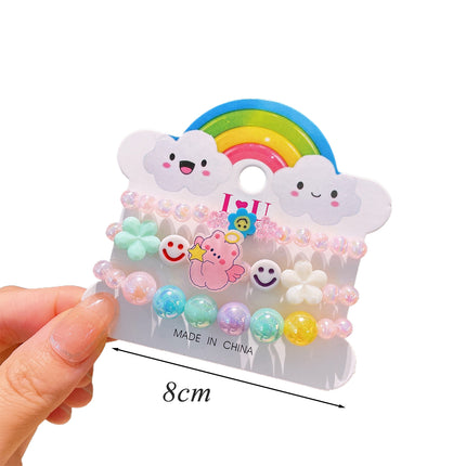 Set De Pulseras Para Niños Con Cuentas De Colores Y Diseños Variados