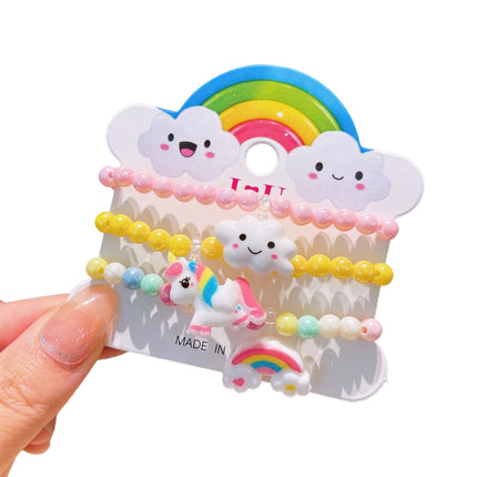 Set De Pulseras Para Niños Con Cuentas De Colores Y Diseños Variados