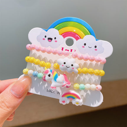 Set De Pulseras Para Niños Con Cuentas De Colores Y Diseños Variados