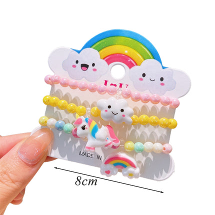 Set De Pulseras Para Niños Con Cuentas De Colores Y Diseños Variados