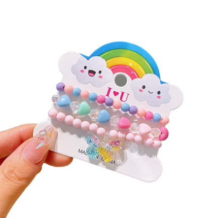 Set De Pulseras Para Niños Con Cuentas De Colores Y Diseños Variados