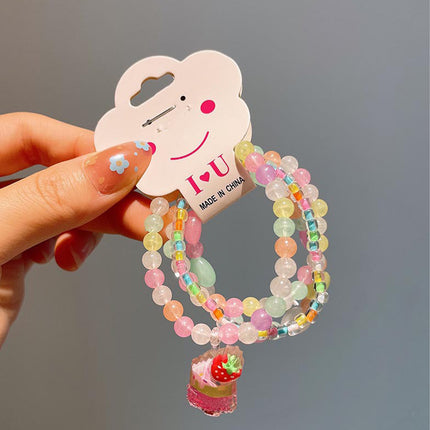 Set De Pulseras Para Niños Con Cuentas De Colores Y Diseños Variados