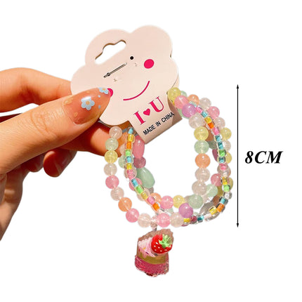 Set De Pulseras Para Niños Con Cuentas De Colores Y Diseños Variados