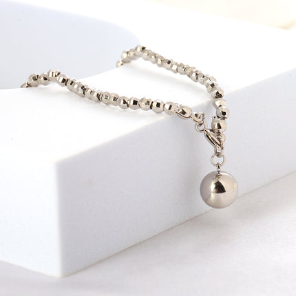 Pulsera De Plata Para Mujer, Cobre Y Plata S925 Estilo Ins Ligero
