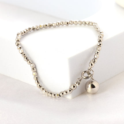 Pulsera De Plata Para Mujer, Cobre Y Plata S925 Estilo Ins Ligero