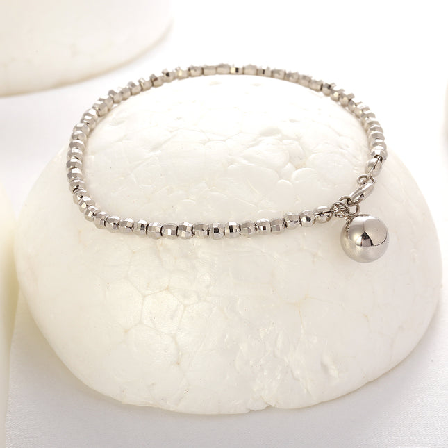 Pulsera De Plata Para Mujer, Cobre Y Plata S925 Estilo Ins Ligero
