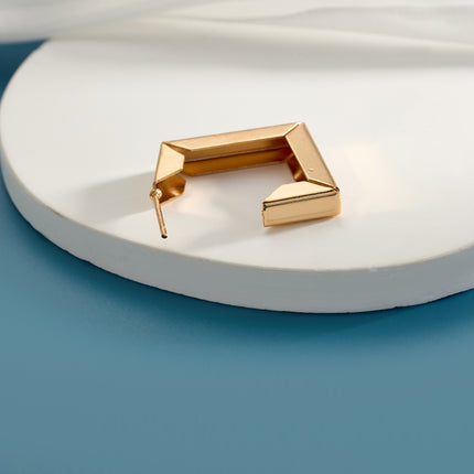 Aretes Geométricos En Forma De Círculo En Aleación Pendientes Set