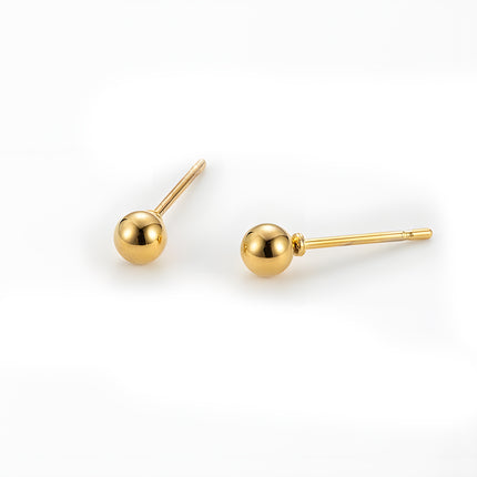 Aretes Chapado En Oro Con Aros Y Flor De Cuatro Hojas Diseño Elegante