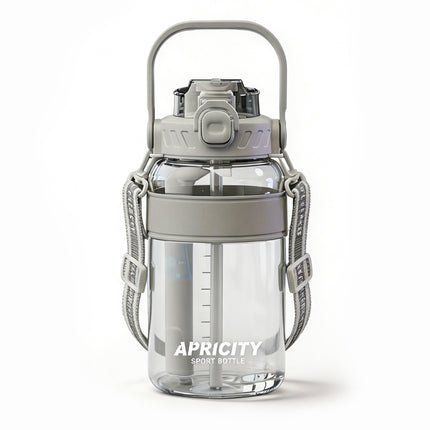 Botella Deportiva 1500Ml con Sorbete y Correa para Gimnasio y Aire Libre