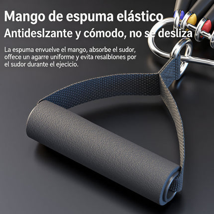 Set 14 Bandas Elásticas TPE, Ligas de Resistencia para Entrenamiento en Casa