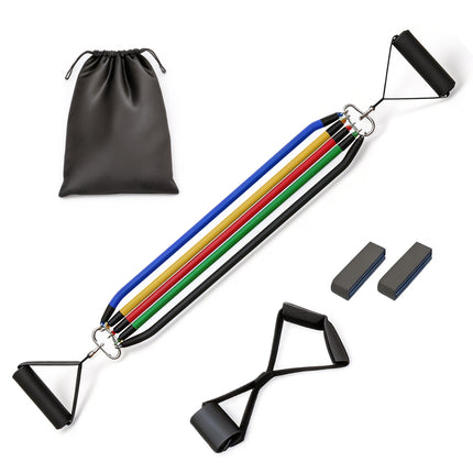 Set 14 Bandas Elásticas TPE, Ligas de Resistencia para Entrenamiento en Casa