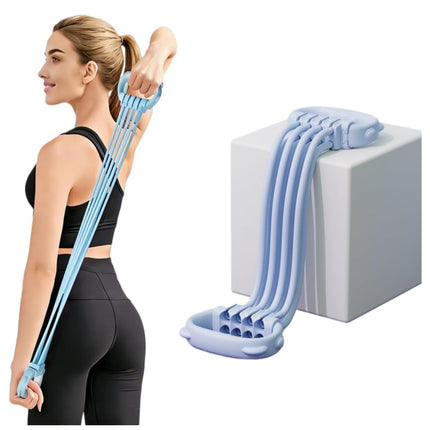 Banda Elástica Figura 8 Ajustable | Tensor Expansor para Entrenamiento Casa Espalda Hombros