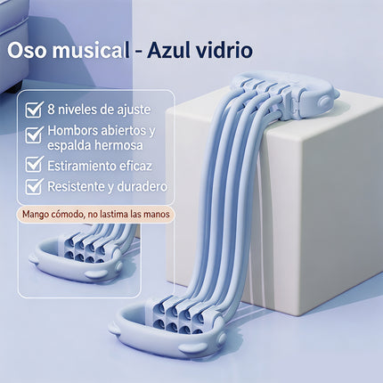 Banda Elástica Figura 8 Ajustable | Tensor Expansor para Entrenamiento Casa Espalda Hombros