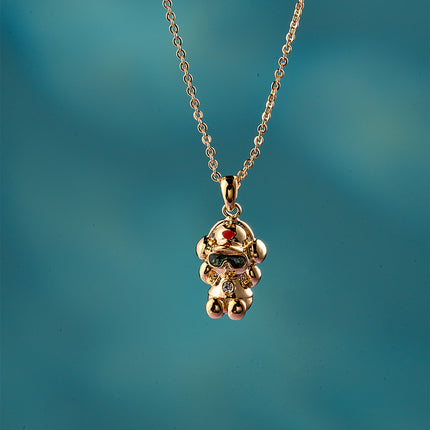 Collar Estilo Y2K Con Colgante Cobre Enchapado Oro 18K