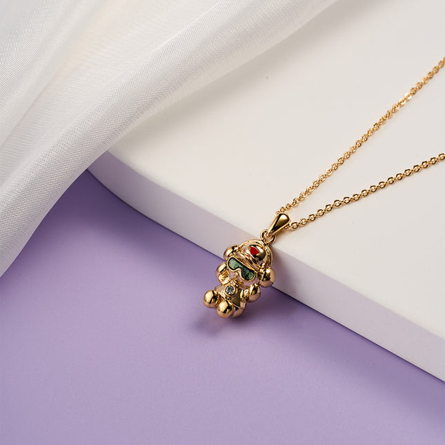 Collar Estilo Y2K Con Colgante Cobre Enchapado Oro 18K