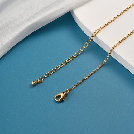 Collar De Cobre Con Baño De Oro 18K Con Dije de Sol Y Circonita