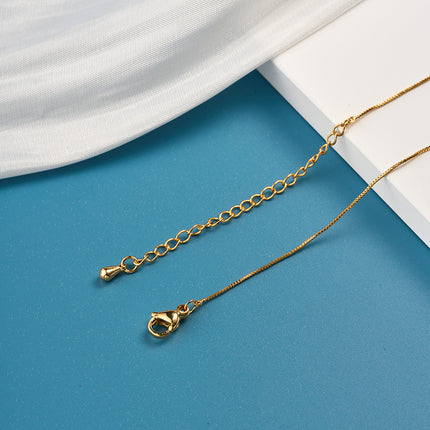 Collar de Oro 18K Con Colgantes De Cuchara Y Tenedor, Estilo Vintage