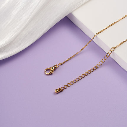 Collar De Moda Con Colgante De Osito Estilo INS, Cobre Chapado En Oro 18K