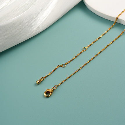 Collar De Mariposa Con Circonitas En Forma De Gota Verde, Chapado En 18K