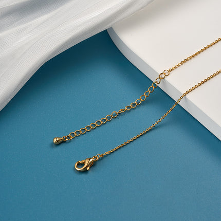 Collar De Sol Con Perla Sintética Chapando En Oro 18K, Brillo y Elegancia
