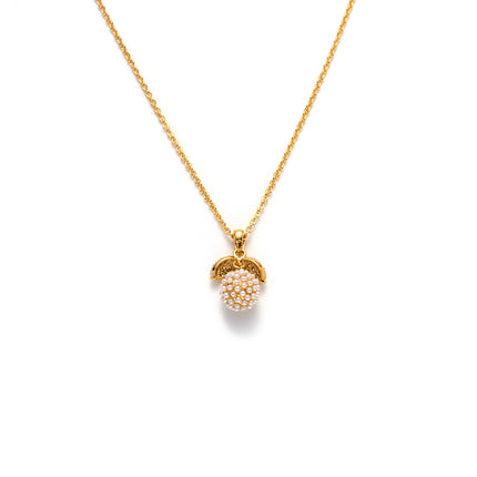 Collar En Dije Cobre Chapados En Oro De 18K Fruta Estilo Ins Diseño Único