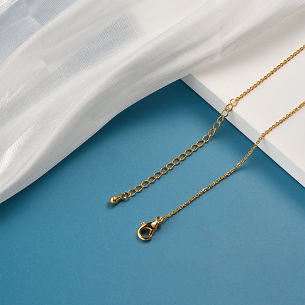Collar De Corazón De Cobre 18K Con Rosa Dorada y Zirconia Elegante