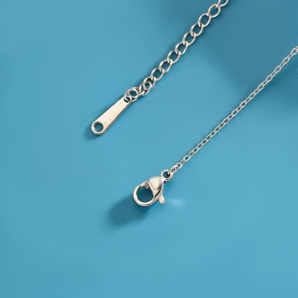 Collar De Corazón Cobre Baño de Oro 14K Con Perla En El Centro