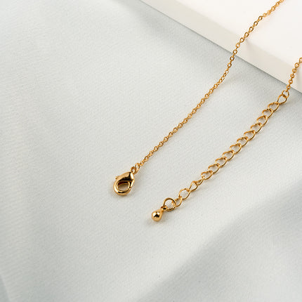 Collares Multicapas Cobre Con Colgante De Mariposa Y Gota De Circonita