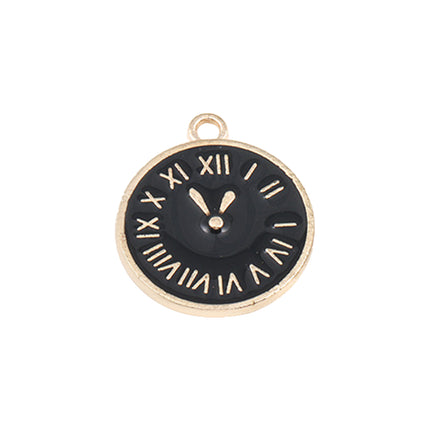 6PCS Set Colgantes En Aleación Con Diseños De Reloj, Bolso, Bambú Y Más