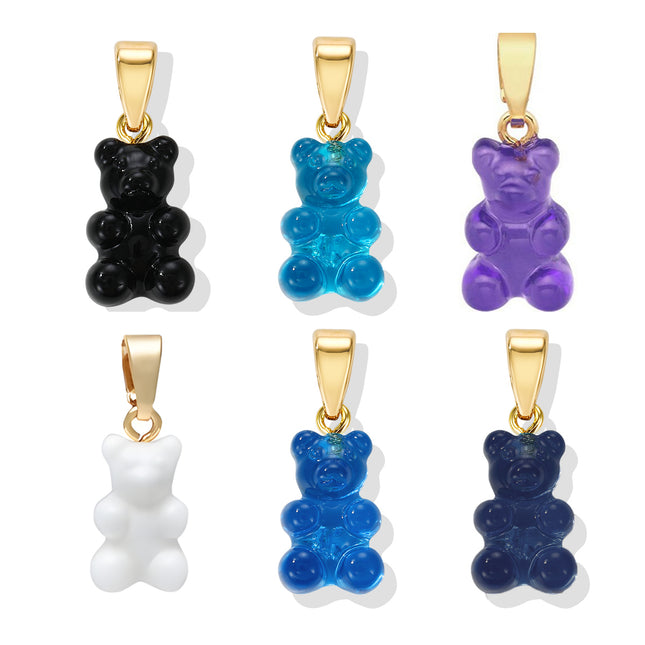 6PCS Set De Colgantes Divertidos Con Ositos De Diferentes Colores