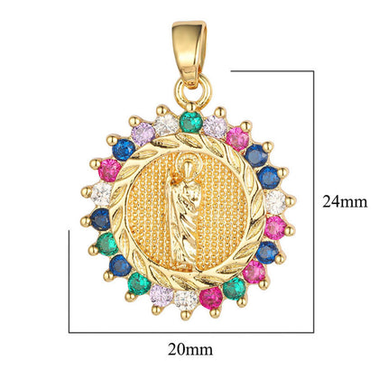4PCS Set De Colgantes Elegantes Con Diferentes Imágenes De Virgen María
